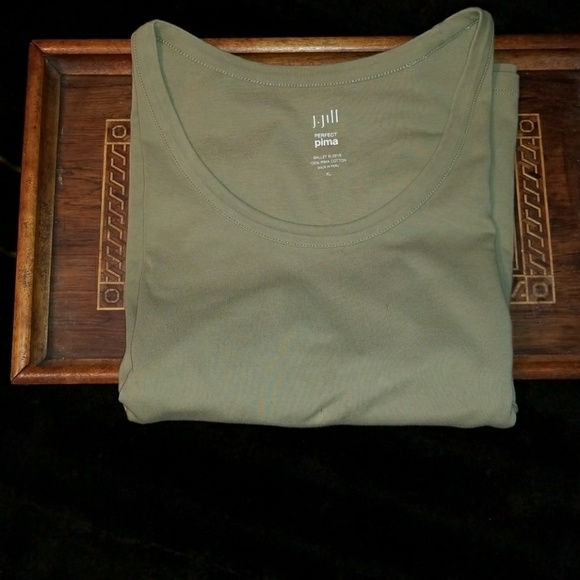 J.Jill perfect pima ballet sleeve top. - Picture 2 of 7